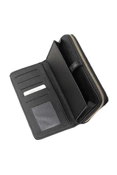 Mio Gusto Black Color Zippered Women's Wallet