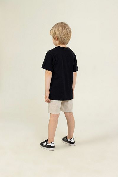 DMB BOYS & GIRLS Boys' Summer Printed Cotton T-Shirt and Linen Look Shorts Boys' Set