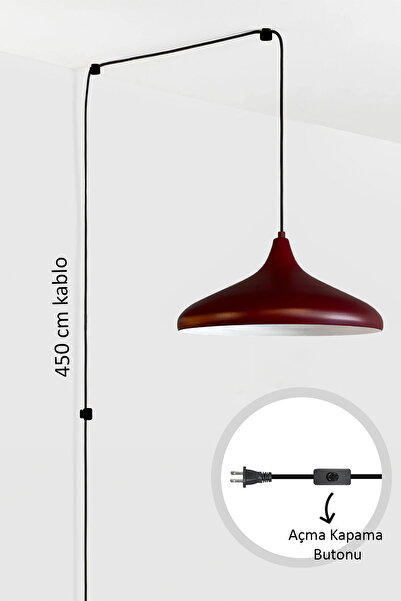 Bamyum Champion Vişne Çürüğü Fişe Takılabilir Tekli Avize Sarkıt Ofis Oturma ...