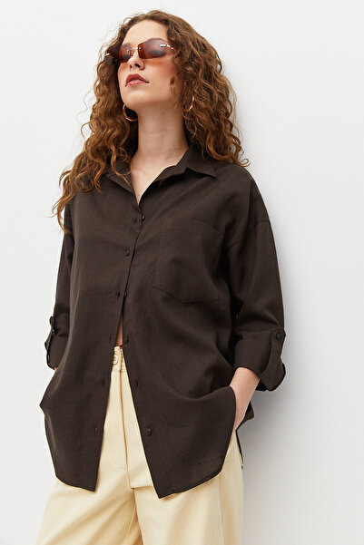 urban focus Oversize Linen Shirt