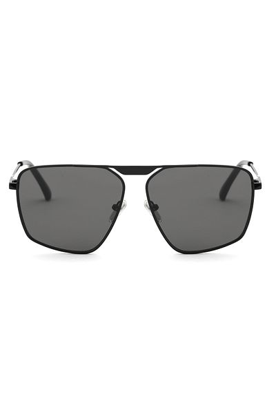 Angel Eyes Geometric Design Black Frame Black Glass Women&Men Sunglasses Ce Certificated Uv400