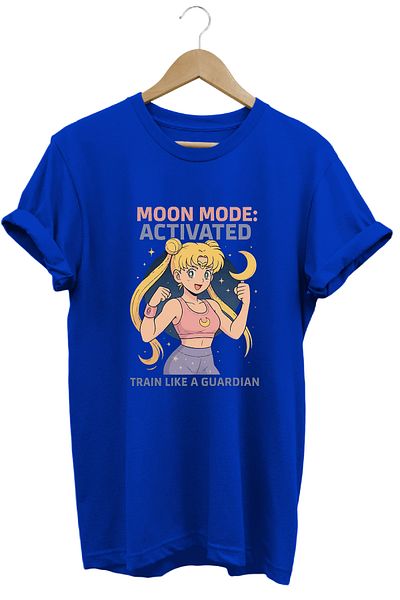remonz Tricou pentru femei Usagi Tsukino Gym cu imprimeu Regular Fit 100% bumbac Culoare și mărimi largi