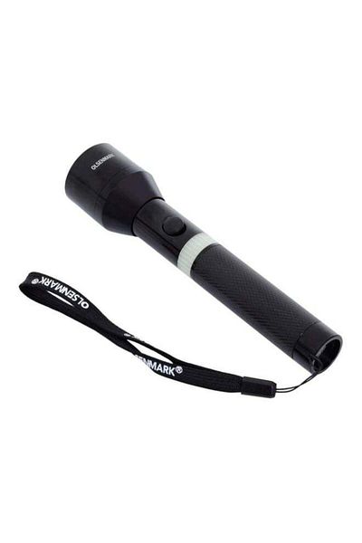 Olsenmark Rechargeable Led Flashlight, 1500m Range, Cree Led, Cnc Aluminium Body, Outdoor & Emergency Use