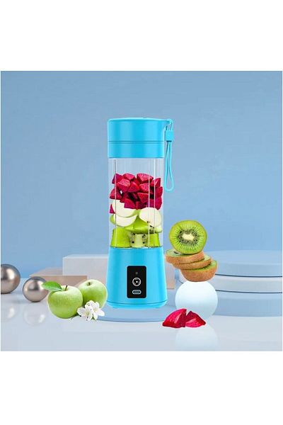 MACVI Macvi® Mini Electric Blender, 75 W, 1x USB, 380 ml, Blue