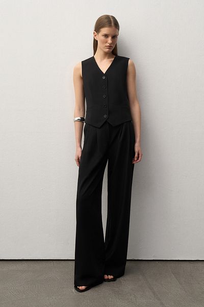 mathilda store Women's Black Limited Edition V-Neck Vest