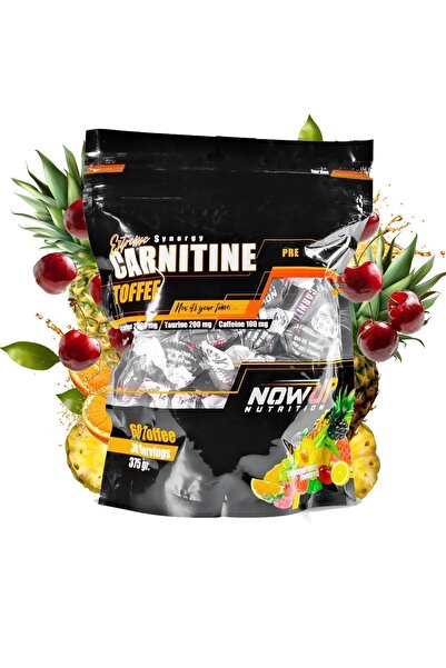 NOWUP NUTRITION Extreme Synergy Carnitine Toffee | ve Enerji Artışı | 60 Adet | Mevsim Meyveli