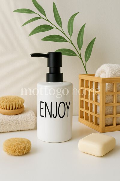 Mottogo Απολαύστε Διανομέα Υγρού Σαπουνιού Πορσελάνης – 500 ml