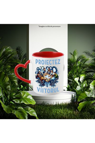 StoryGift Romania Mug I Design the Future Engineers Team 3D Plans Architect, 330ml, Ceramic with , With ,STG.