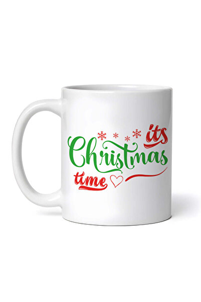 OEM Εξατομικευμένη λευκή κούπα, Its Christmas time, INOVATIX®. 330 ml