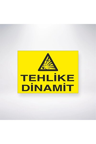 Reysa Tasarım ملصق خطر الديناميت 20×28 سم