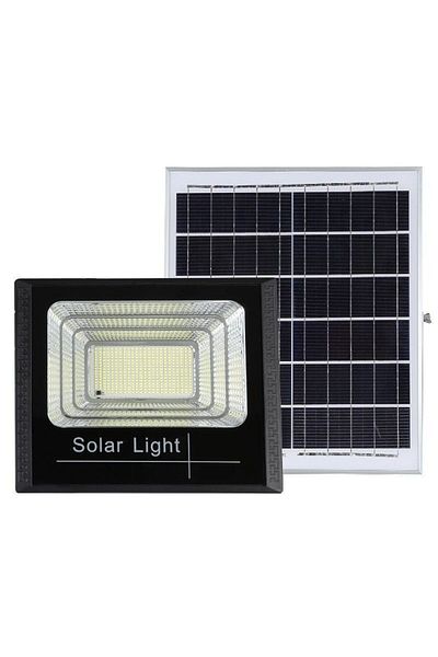 eyemazing Proiector LED eMazing 500W cu panou solar, telecomandă, 400 LED-uri, 6500K, negru