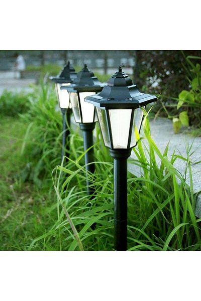 eyemazing Lampă solară de grădină hexagonală EMazing, alb rece