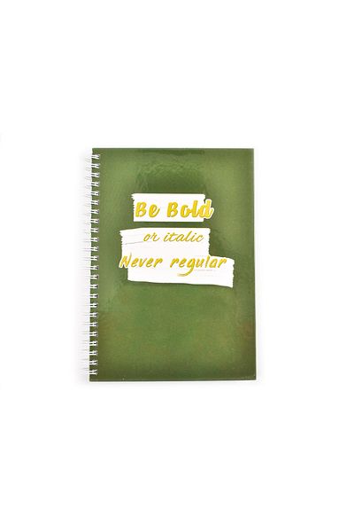 Arhi Design A5 hardcover notebook, 96 spiral pages - Be bold, Dotted, 3 PCS/SET