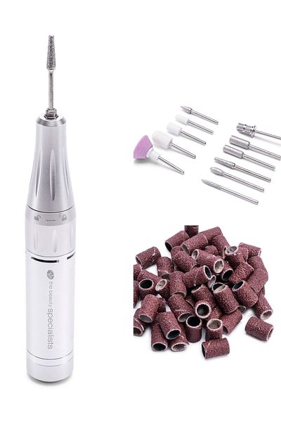 RİO BEAUTY Mașină de găurit electrică profesională RIO NAPE, 35000 rpm, portabilă, aluminiu, direcție dublă, LCD