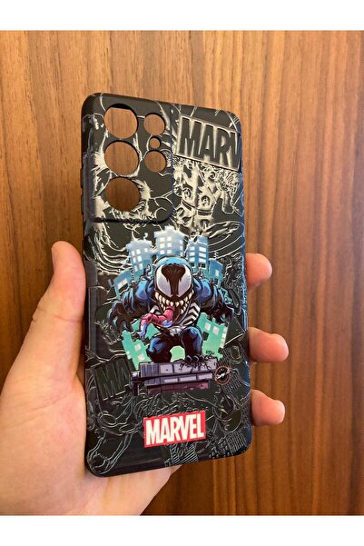 Newon حافظة هاتف سامسونج جالاكسي S21 الترا فينوم مطبوعة من الداخل من السيليكو...