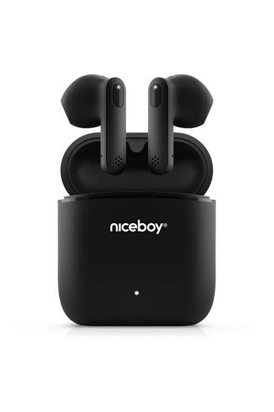 Niceboy Hive Beans In-ear Headphones, True Wireless, Bluetooth 5.0, Microphone, Black