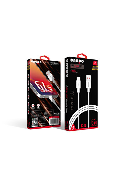 T67 USB-A to Type-C 67W Turbo Şarj ve Data Kablosu – Hızlı Şarj, Veri Aktarımı , 1 Metre