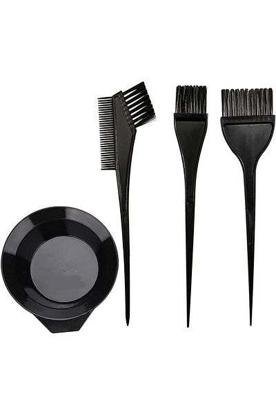 LA PERLA TECH Hair Dye Color Brush and Bowl Set, 4Pcs Color Bowl Brushes Tool Mixing Bowl Kit