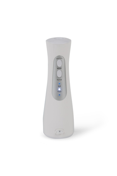 RİO BEAUTY RIO DCIR2 ústní irigátor, přenosný, IPX7, 200 ml, nabíjení přes USB, tryska otočná o 360°, bílá