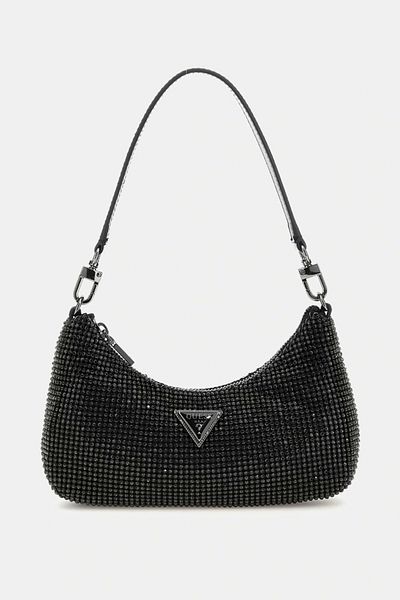 Guess Zalına Mini Ball Zip Shldr Bag Dámská černá taška přes rameno Hwrb9350720-bla
