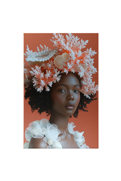 StoryGift Romania Tablou Canvas Fata Cu Piele Cafenie Ascultă Șoaptele Din Ad...