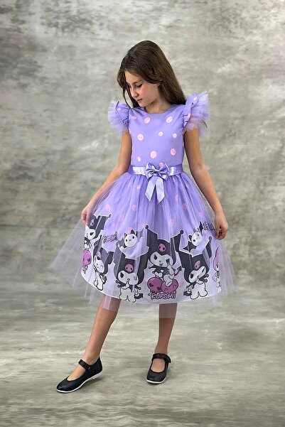 Genel Markalar Kuromi Ve Melody Desenli Tüllü Kabarık EtekliKız Çocuk Doğum G...