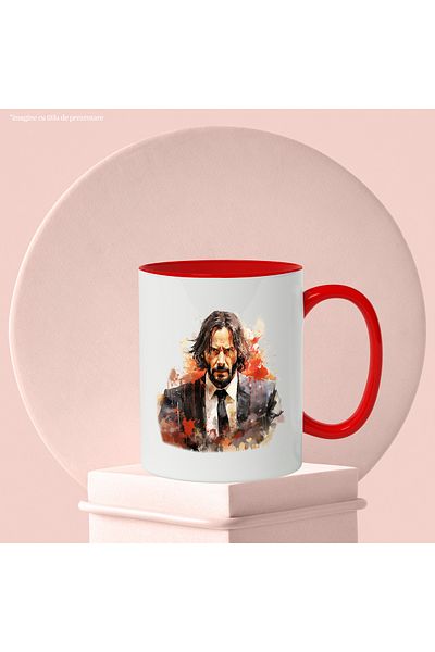 StoryGift Romania John Wick Mug, Movie Lovers, Action, Character, Multicolor 330 ml, Wax, With,STG