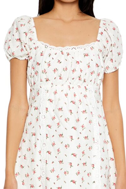 Forever 21 Çiçek Desenli Mini Elbise