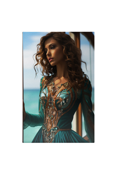 StoryGift Romania Tablou Canvas: Printesa Pe Mare De Zi, Moda, Design Vestime...