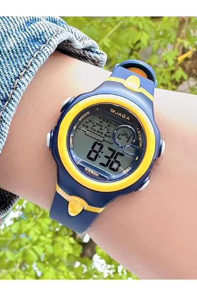 Ferrucci Jaga Chronometer Yellow Detailed Navy Blue Silicone Cord Watch