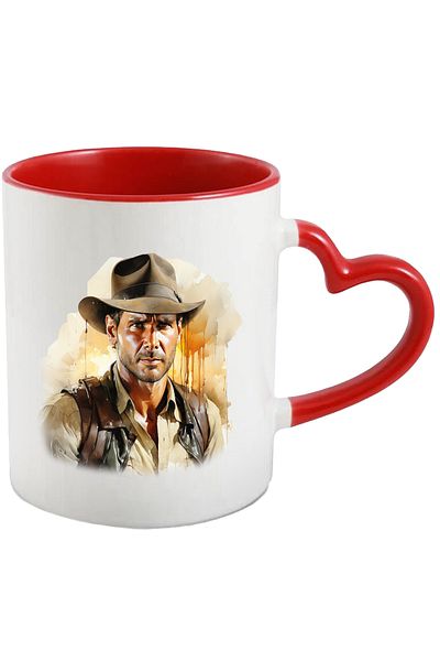 StoryGift Romania Mug With Indiana Jones, Movie, Adventure, Fictional Character, Multicolor 330 ml, Ceram, With ,STG