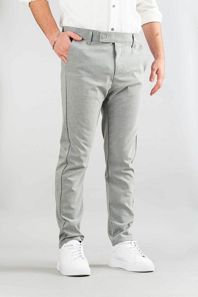 bombe Men's Gray Slim Fit Slim Fit Jogger Trousers Black