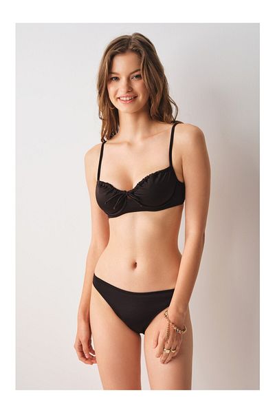No Gossip Black Classic Bikini Single Bottom