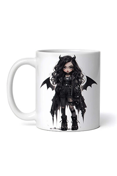 OEM Cană albă personalizată, Demon Doll Allison, INOVATIX®. 330ml