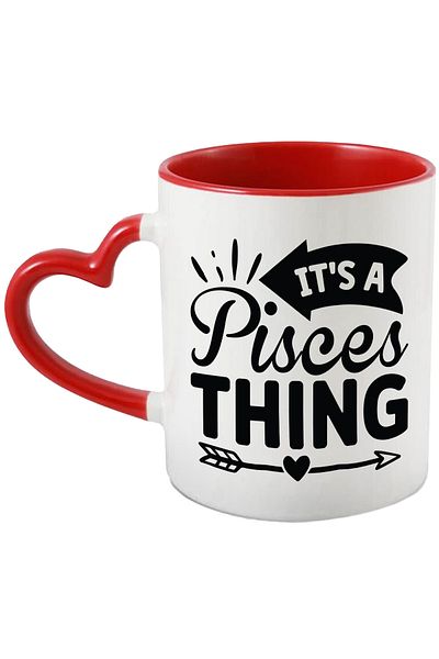 StoryGift Romania Pisces zodiac sign mug with the message "It's a pisces thing, illustration, zodiac sign, astrologer, With ,STG