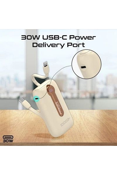 Promate Power Bank Set Quatro-10 with 1000mAh Capacity and 4-in-1 - 30W - 4 Pieces - Multi-color