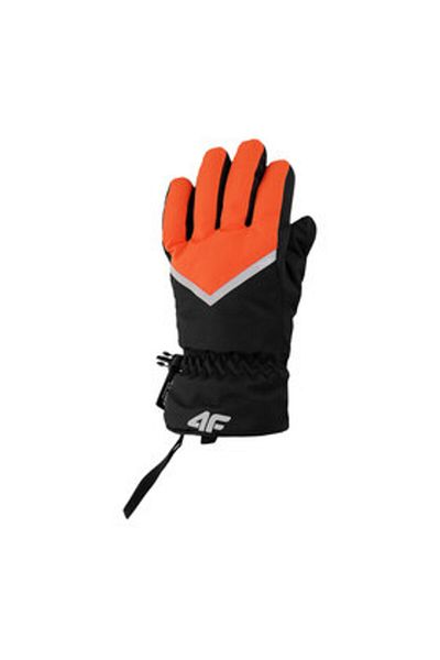 4F unisex children's ski gloves 4FJAW23AFGLM094 red