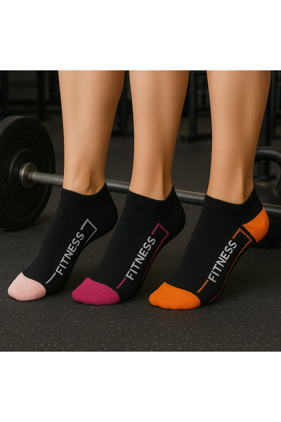 Black Arden Socks Kadın Siyah Patik Çorap 1 Çift Pamuklu Rahat Günlük Black A...
