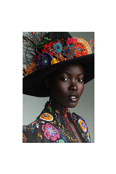 StoryGift Romania Tablou Canvas Un Portret Feminin Colorat Ce Invită La Rever...