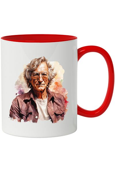 StoryGift Romania Mug With Ian McKellen, Actor, Celebrity, Movie Lovers, Multicolor 330 ml, , With ,STG