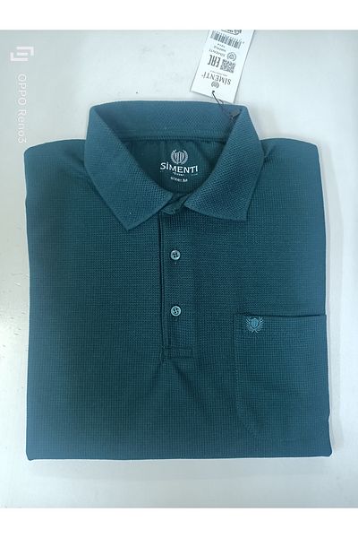 SİMENTİ Classic Waffle Single Pocket Collar T-shirt