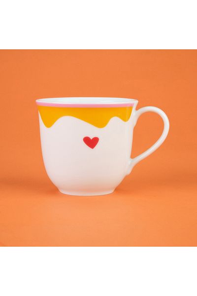 Evidea Kitchen Granny Mug - Blue / Yellow - 290 ml
