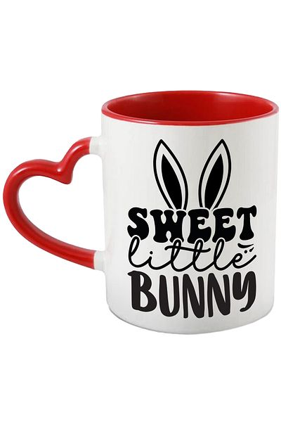 StoryGift Romania Mug with the message in English "Sweet little bunny" - cute little rabbit with ears, With, STG