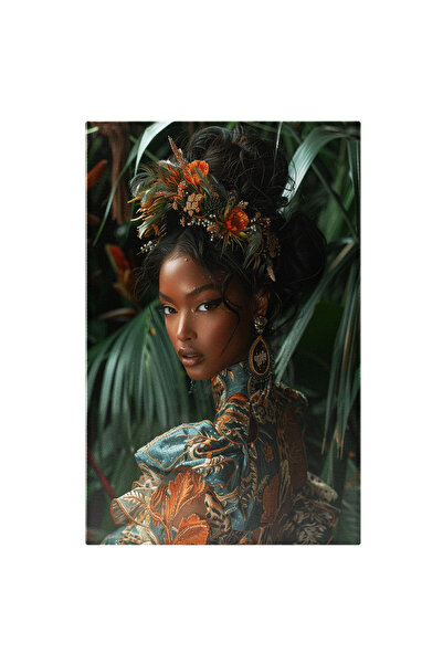 StoryGift Romania Tablou Canvas Divina Femeie Frumoasa Cu Ochii Caprui Si Cer...