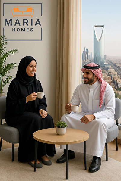 MARIA HOMES Contemporary Grey Lounge Chair with Wide Cushioned Seat – Modern Fabric Accent Chair