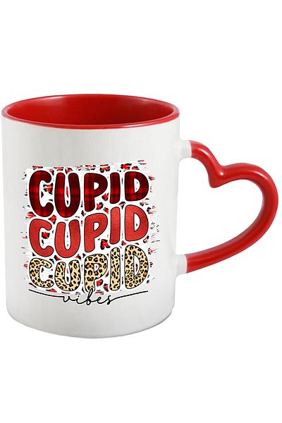 StoryGift Romania Mug with the message "Cupid, Cupid, Cupid vibes", Valentine's Day, illustration, feel, With, STG