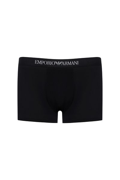 Emporio Armani Men's Soft Cotton Logo Elastic Waistband 3-Pack White Boxers Em000260 Af10800-M0086