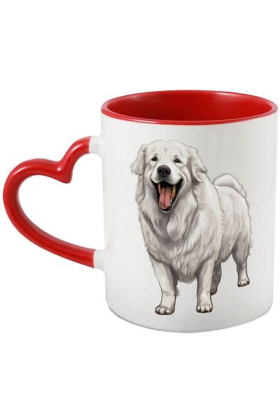 StoryGift Romania Mug with a fat dog | illustration | white | tongue out | good | for lover, With ,STG