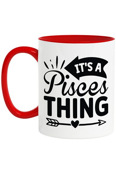 StoryGift Romania Pisces zodiac sign mug with the message "It's a pisces thing, illustration, zodiac sign, astrologer, With ,STG