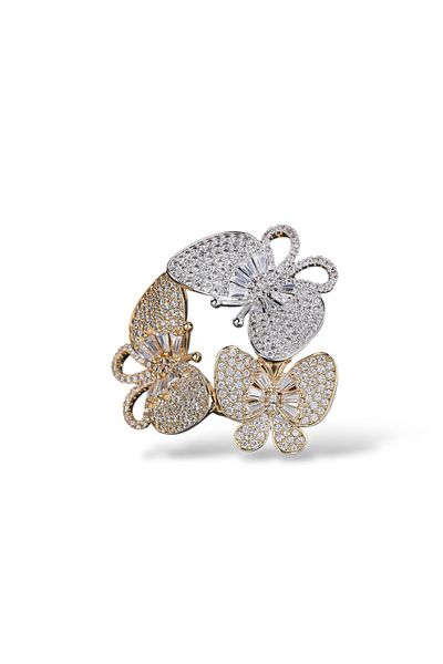 la nuit jewellery Iris Bloom Butterfly Ring